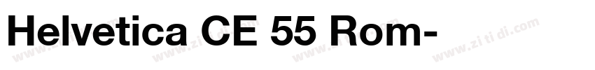 Helvetica CE 55 Rom字体转换